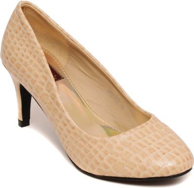 Flat n Heels Women Beige Heels