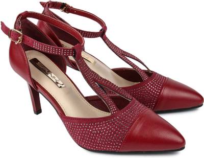 Spunk Women Maroon Heels