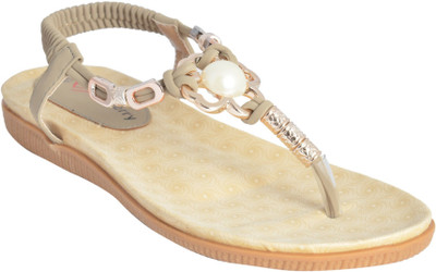 68% OFF on Shuberry Women Grey Flats