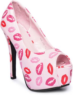 Rialto Women Pink Multicolour Heels