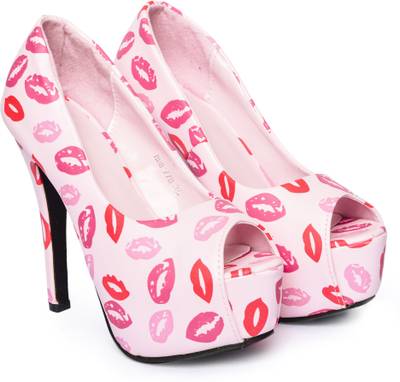 Rialto Women Pink Multicolour Heels