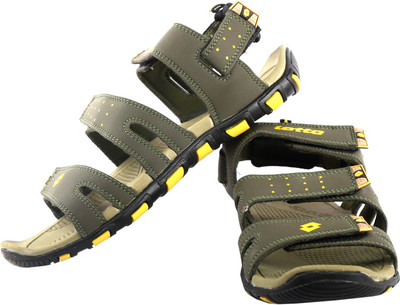 

Lotto Men Olive/Yellow Sandals