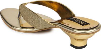 Shoetopia Women Golden Heels