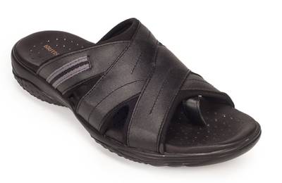 Khadim's Men Black Sandals