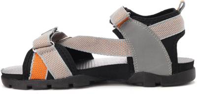Sparx Men Grey Orange Sports Sandals