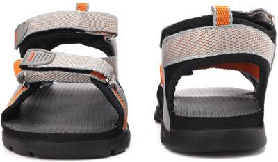 Sparx Men Grey Orange Sports Sandals