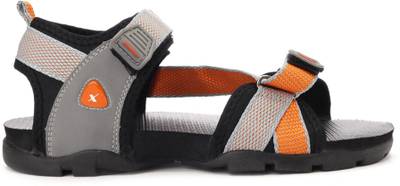 Sparx Men Grey Orange Sports Sandals