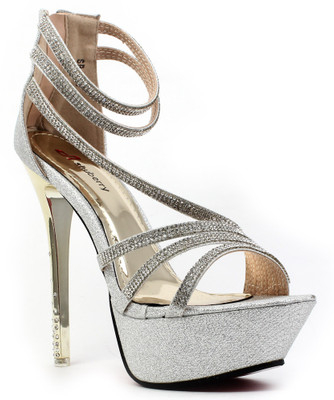 

Shuberry Women Silver Heels