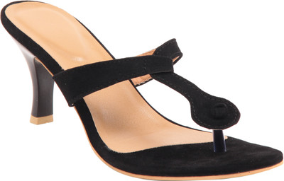 Adorn Women Black Heels
