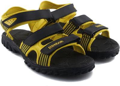 Reebok Men BLACK/YELLOW Sports Sandals