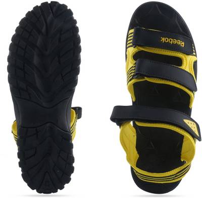 Reebok Men BLACK/YELLOW Sports Sandals