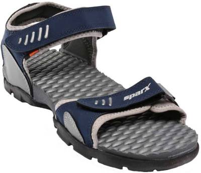 Sparx Men Navy Blue Grey Sandals