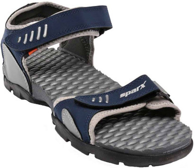 Sparx SS 103 Men Sandals(Blue, Grey , 9)