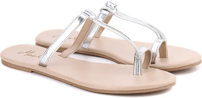 

Miss CL By Carlton London Women SILVER Flats