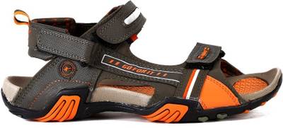 Sparx Men Olive Orange Sandals