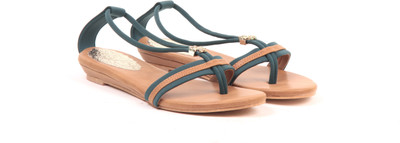 

Adorn Women Green Flats