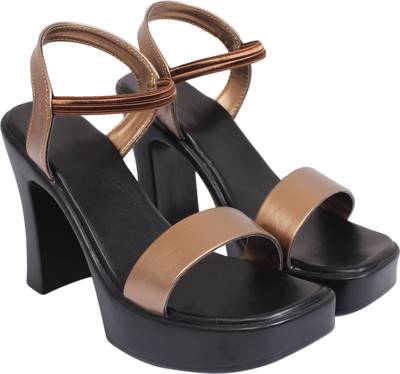 Lily Women Gold Heels