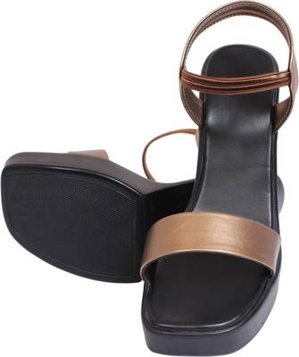 Lily Women Gold Heels