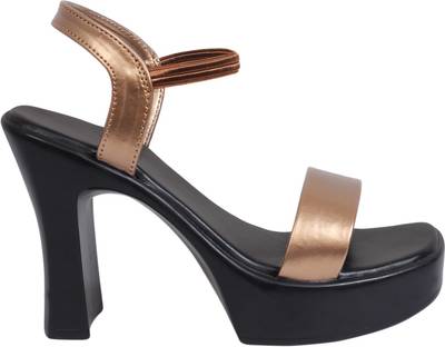 Lily Women Gold Heels