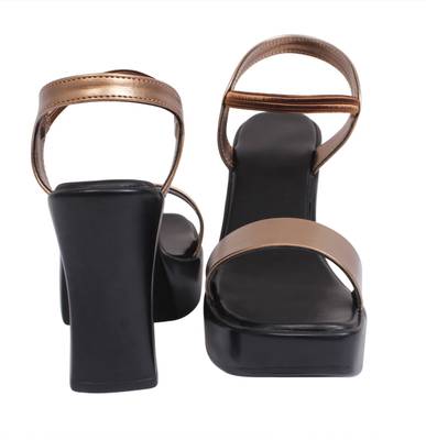Lily Women Gold Heels