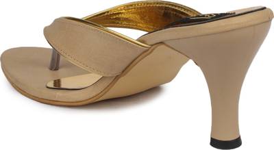 Shoetopia Women Cream Heels