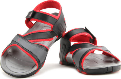

Puma Men black-h.r red -dark shad Sports Sandals