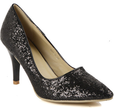 Flat n Heels Women Black Heels