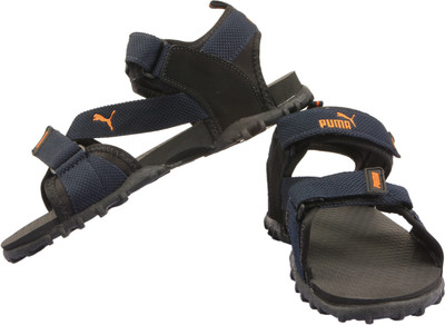 Puma Men Blue and Black Sports Sandals