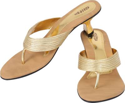 Glitz Women Gold Heels