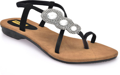 

Indirang Women Black Flats