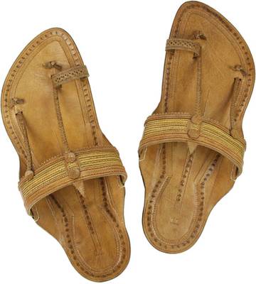 eKolhapuri Men Yellow Sandals