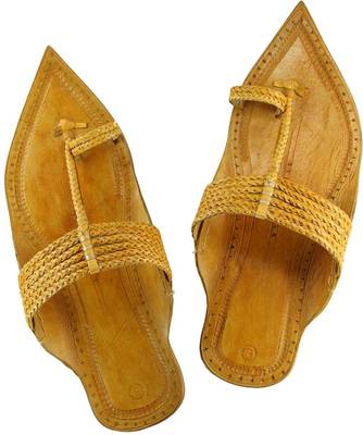 eKolhapuri Men Yellow Sandals