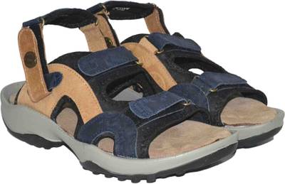 Strive Men Black Sandals