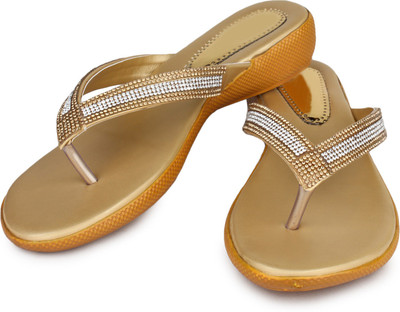 

Bonzer Women Gold Wedges