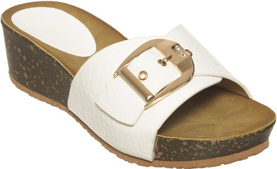 

Flat n Heels Women White Wedges