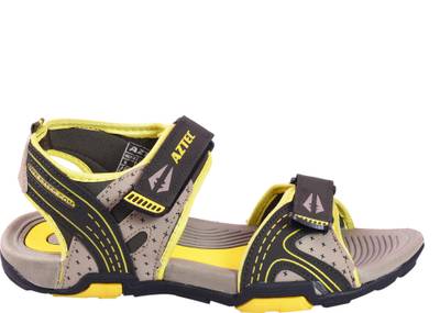 Aztec Men Mehandi, Yellow Sandals