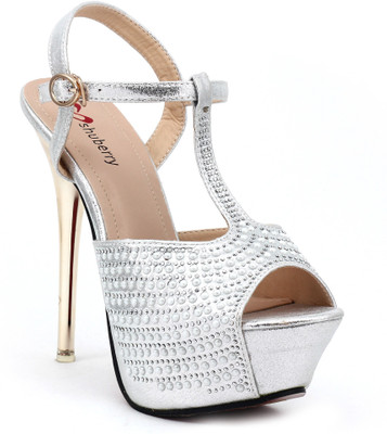 

Shuberry Women Silver Heels