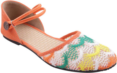 

Adorn Women Orange Flats