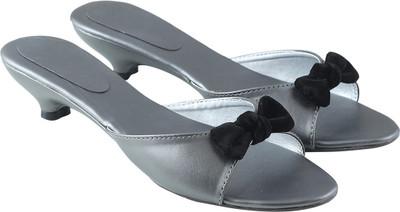 

Go India Store Women SILVER Heels