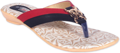 

Pipilika Women Black & Red Flats
