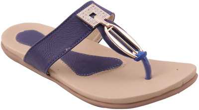 

Adorn Women Blue And Beige Flats