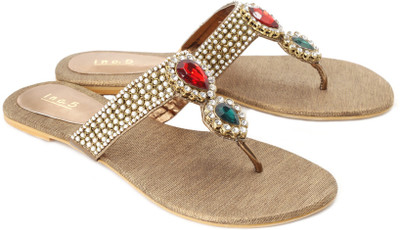 

Inc. Women Antique Gold Flats