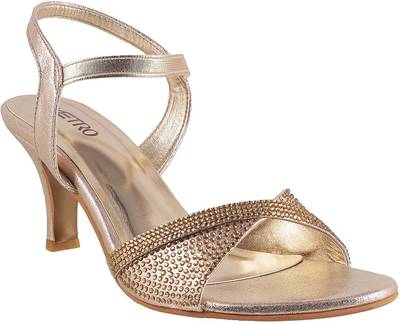 Metro Women 15,Gold Heels