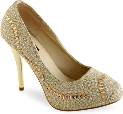 

Shuz Touch Women Golden Heels