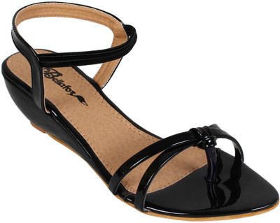 

Bellafoz Women Black Wedges