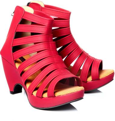 Trilokani Women Red Heels
