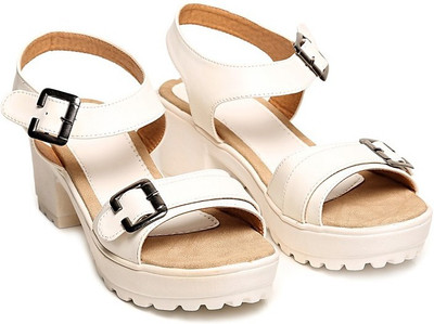 

Bare Soles Women white Heels