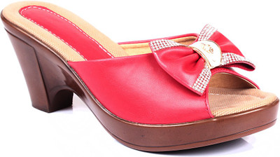 

Bare Soles Women Red Wedges