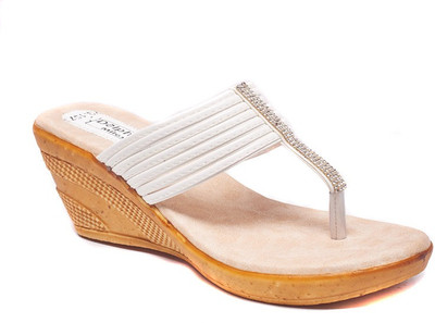 Dolphin Miles Women White Wedges