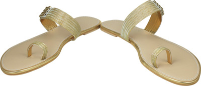 

Rare Women Gold Flats